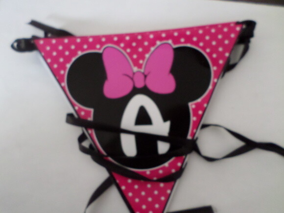 Bandeirola Personalizada Minnie
