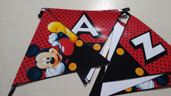 Bandeirola Personalizada Mickey