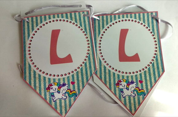 Bandeirola Personalizada Unicórnio