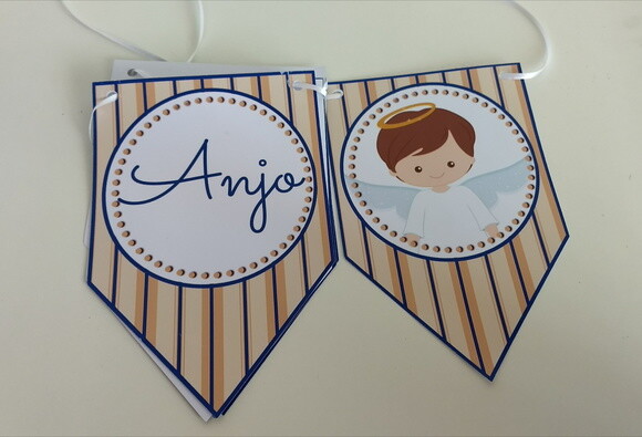 Bandeirolas Personalizadas Batizado