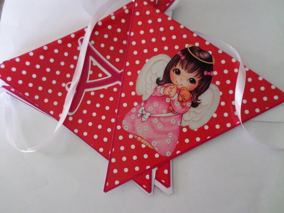 Bandeirolas Personalizadas Batizado