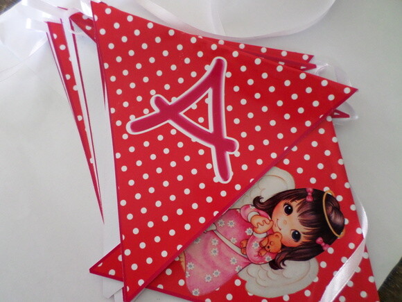 Bandeirolas Personalizadas Batizado
