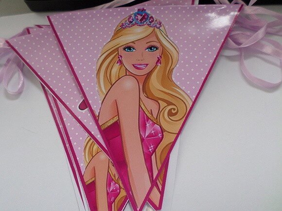 Bandeirolas Personalizadas da Barbie