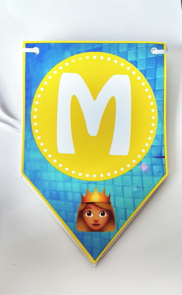 Bandeirolas Personalizadas Emoji o Filme