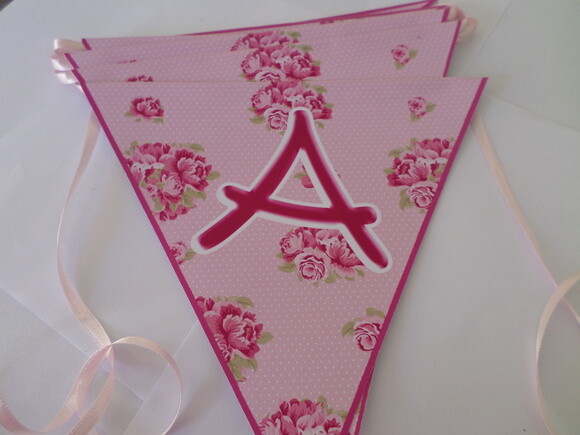 Bandeirolas Personalizadas Floral