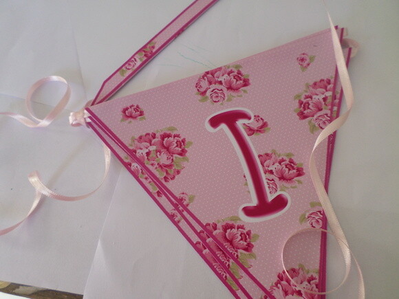 Bandeirolas Personalizadas Floral
