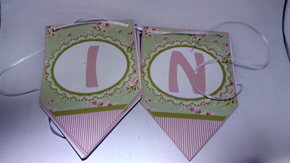 Bandeirolas Personalizadas Floral