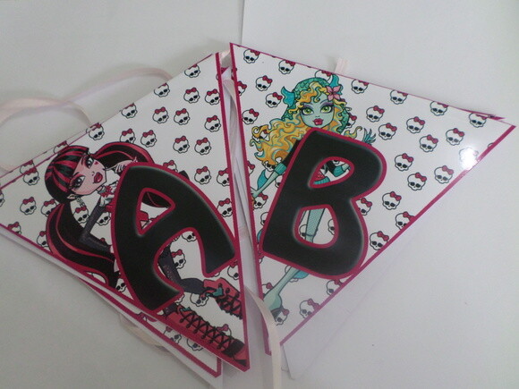Bandeirolas Personalizadas Monster High