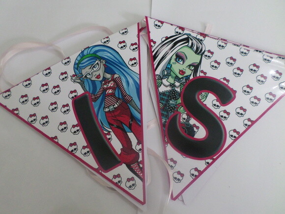 Bandeirolas Personalizadas Monster High