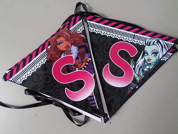 Bandeirolas Personalizadas Monster High