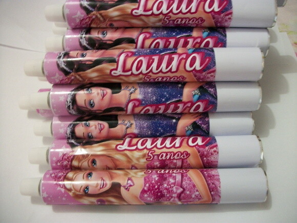 Bisnaga de Brigadeiro Barbie Pop Star