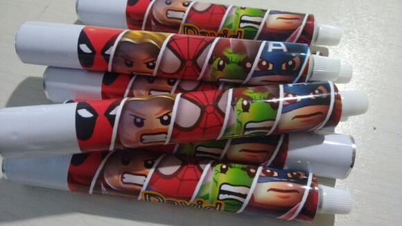Bisnaga Personalizada os Vingadores Lego