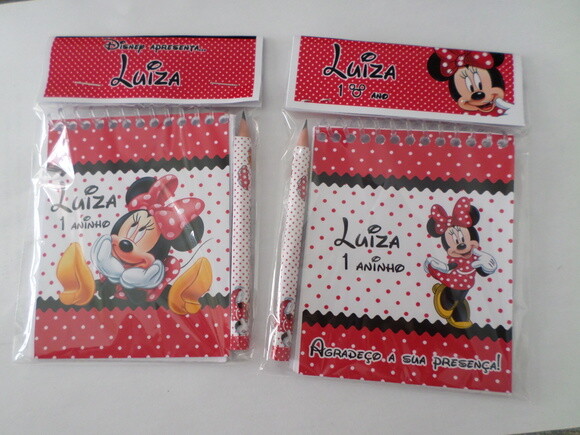 Bloquinho Personalizado Minnie