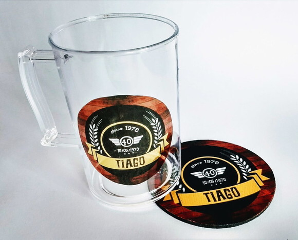 Bolacha de Choop Personalizada Mais Caneca de Choop