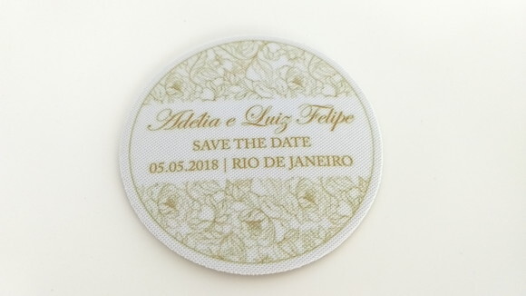 Bolacha de Chopp Personalizada para Casamento