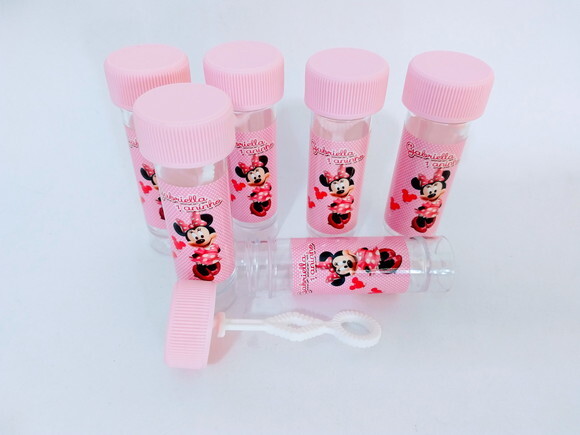 Bolha de Sabão Personalizada Minnie