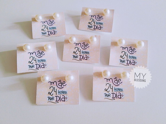 Brincos Personalizados dia das mães