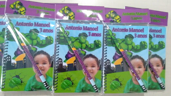 Caderno de Desenho Personalizado Huck