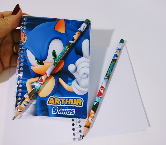 Caderno de Desenho Sonic