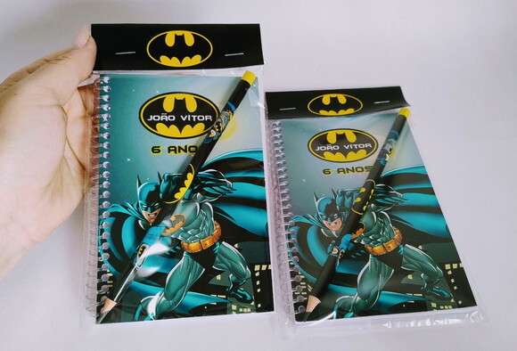 Caderno de Desenho sem Pauta Personalizado Batman