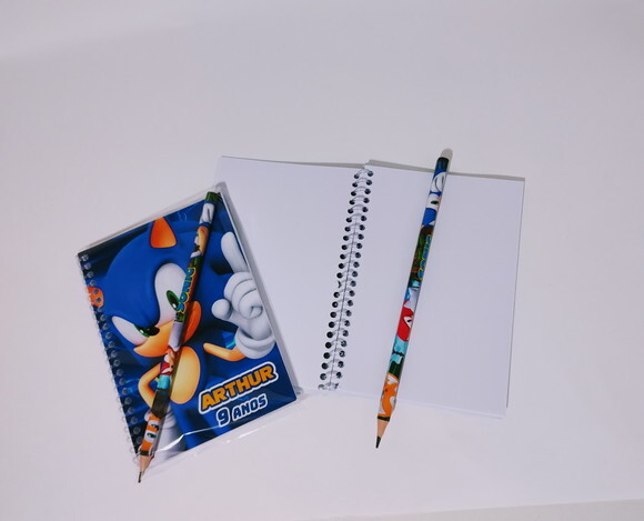 Caderno de Desenho Sonic