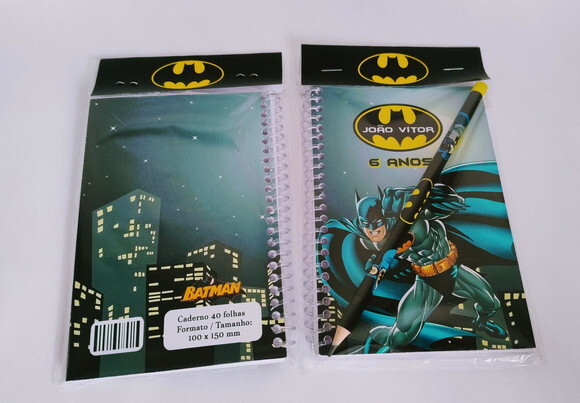 Caderno de Desenho sem Pauta Personalizado Batman