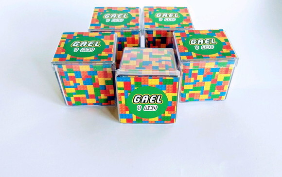 Caixa Acrílica Personalizada Lego