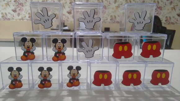 Caixa Acrílica Personalizada Mickey