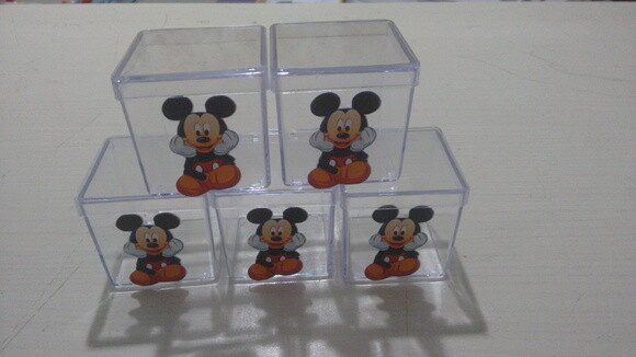 Caixa Acrílica Personalizada Mickey
