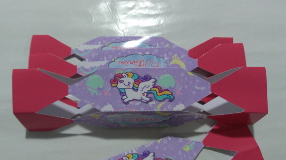 Caixa Bala Personalizada Unicornio