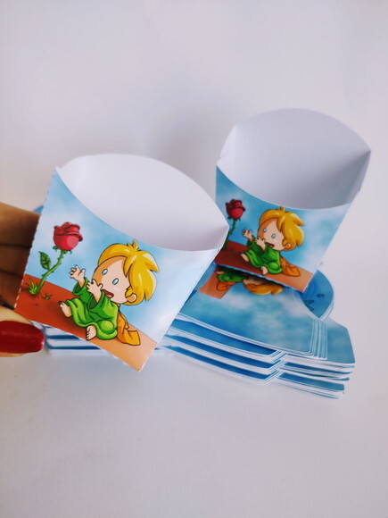 Caixa de Batata Frita Personalizada Pequeno Príncipe