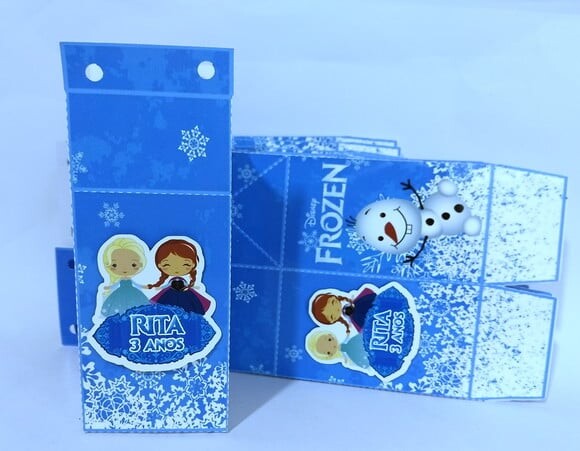 Caixa Milk Personalizada Frozen
