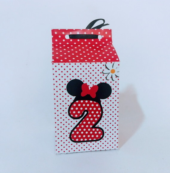 Caixa Milk Personalizada Minnie