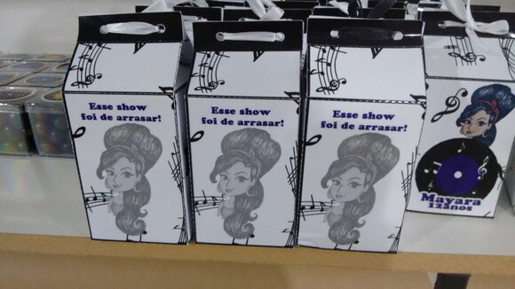 Caixa Milk Personalizada Notas Musicais