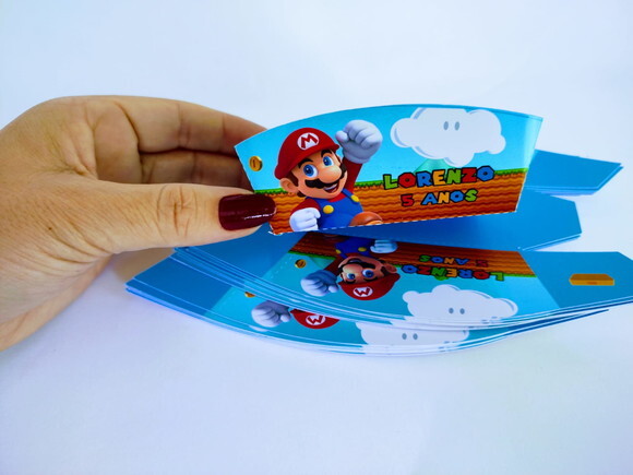 Caixa Mini Dog Personalizada Super Mario