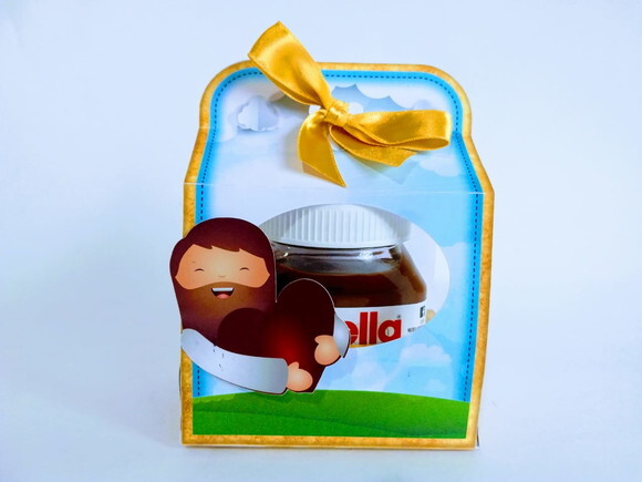 Caixa para Nutella Personalizada Pascoa.