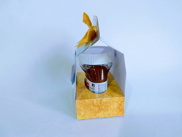 Caixa para Nutella Personalizada Pascoa.