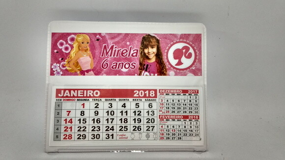 Calendario de mesa barbie