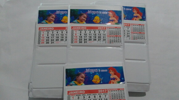 Calendario De Mesa da pequena sereia