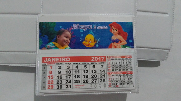 Calendario De Mesa da pequena sereia