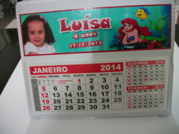 Calendario De Mesa da pequena sereia