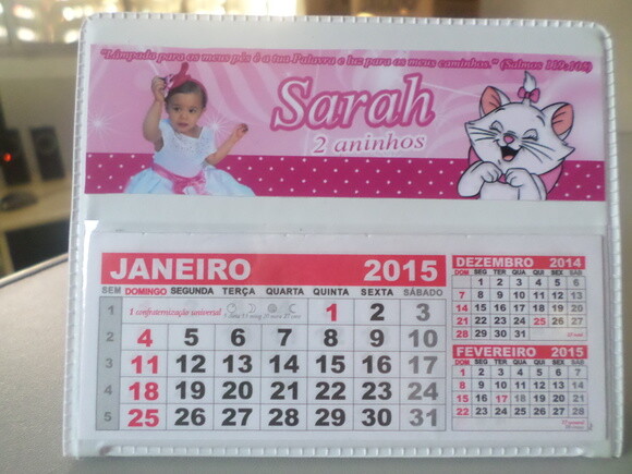 Calendario de mesa gata marie