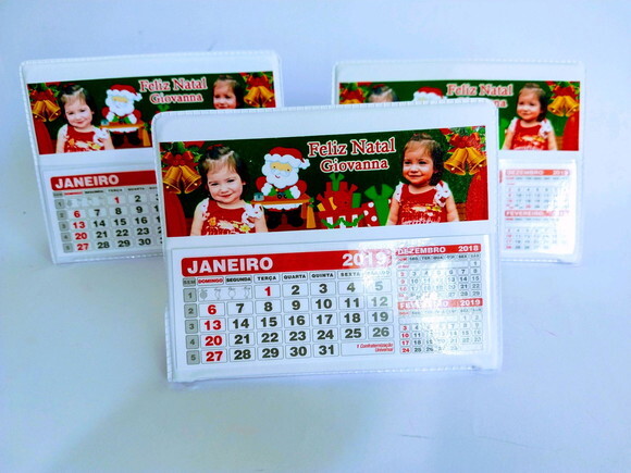 Calendario de mesa natal