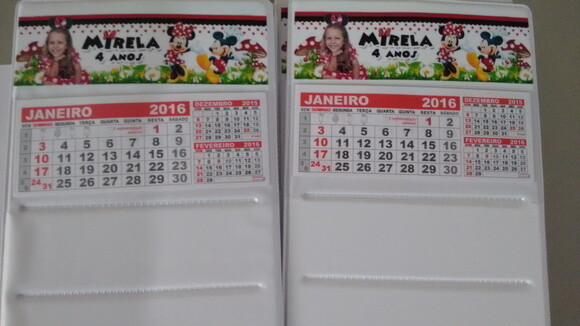 Calendario de mesa minnie