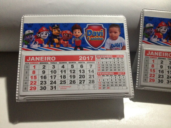 Calendario De Mesa patrulha canina