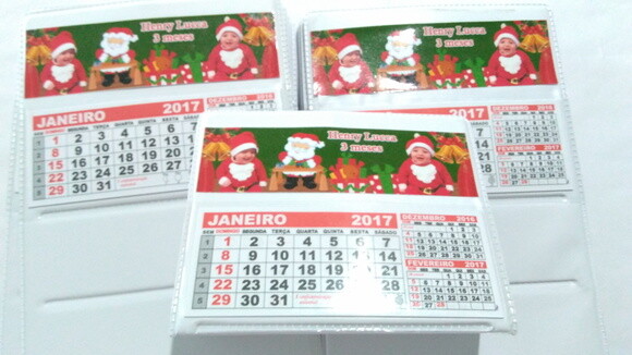 Calendario de mesa natal