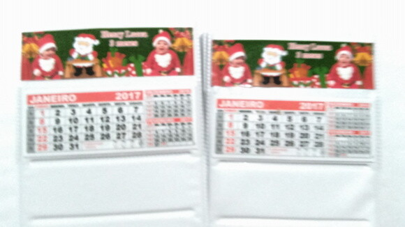 Calendario de mesa natal