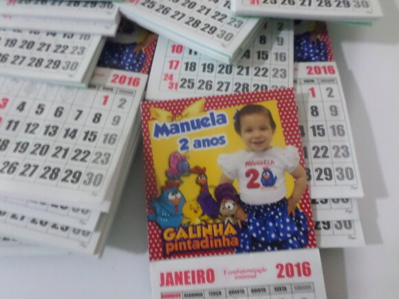 calendario galinha pintadinha