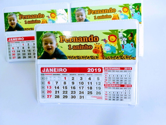 Calendario de mesa safari