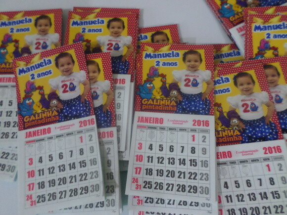calendario galinha pintadinha
